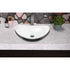 Hand Hammered Aluminum 19 inch Harbor Oval Vessel Bathroom Sink - White
